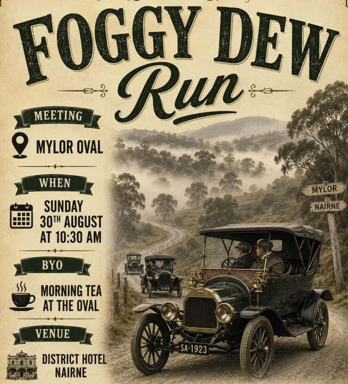 Veteran, Vintage, Classic & Modern Foggy Dew Run